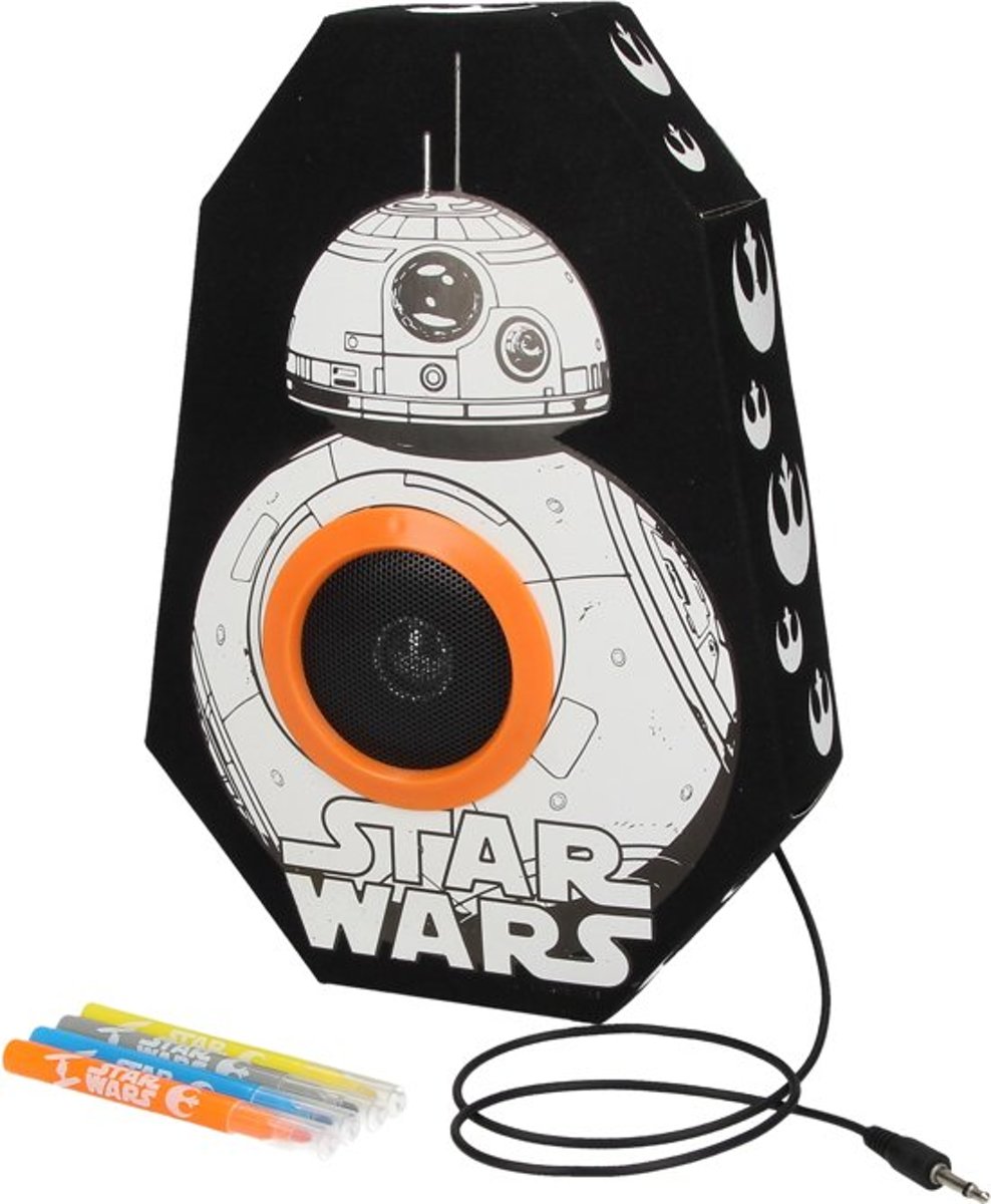 Star Wars Kleur je eigen Speaker BB8 – 28x16x5cm | Maak je eigen Box Kleur set